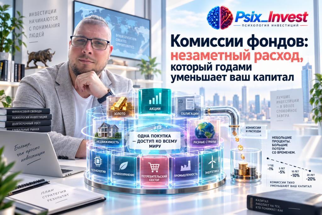 Комиссии фондов: незаметный расход, который годами уменьшает ваш капитал