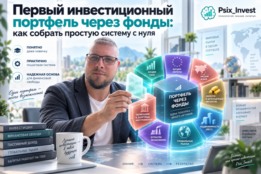 Первый инвестиционный портфель через фонды: как собрать простую систему с нуля
