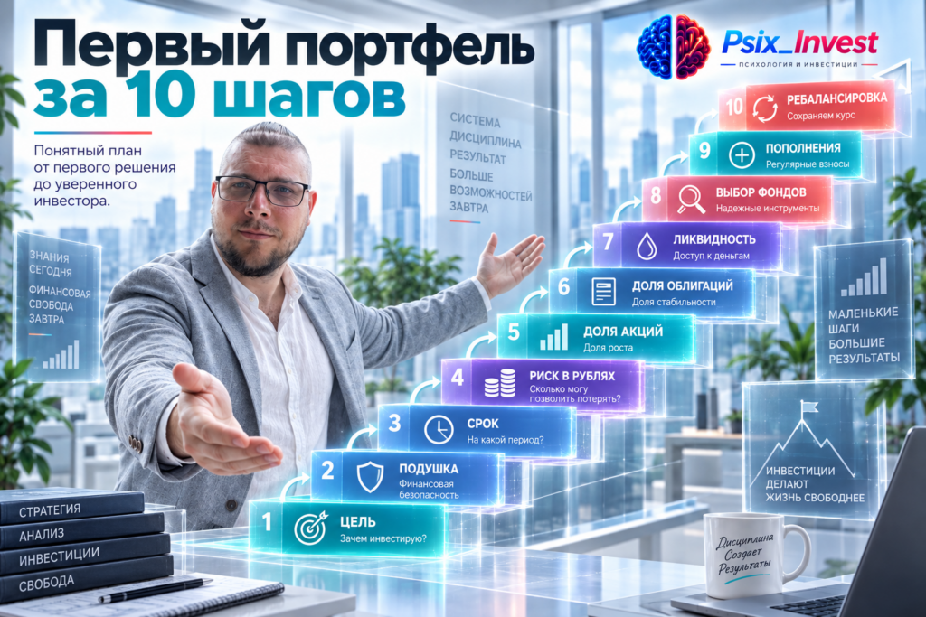 Десять шагов создания инвестиционного портфеля через фонды для начинающего инвестора