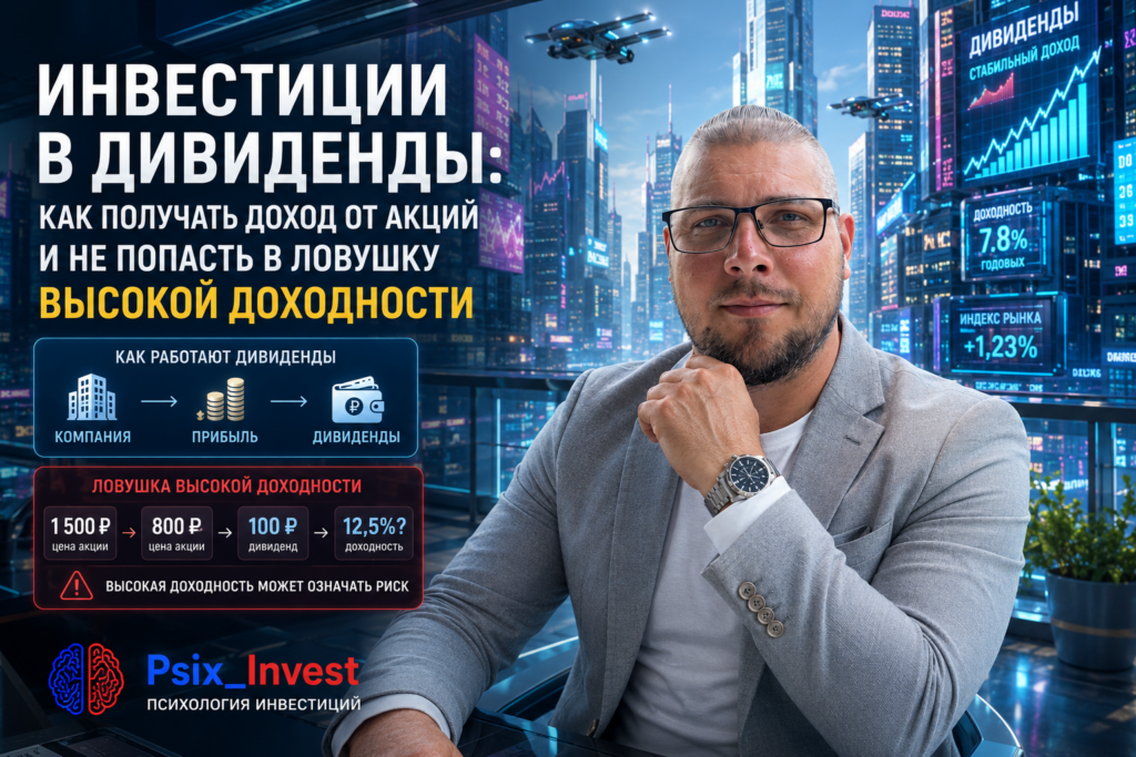 ​Инвестиции в дивиденды: как получать доход от акций и не попасть в ловушку высокой доходности