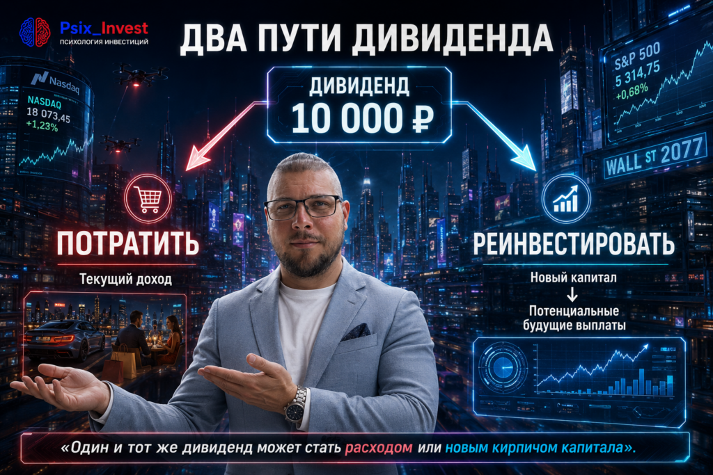 Два варианта использования дивидендов: текущие расходы или реинвестирование в капитал