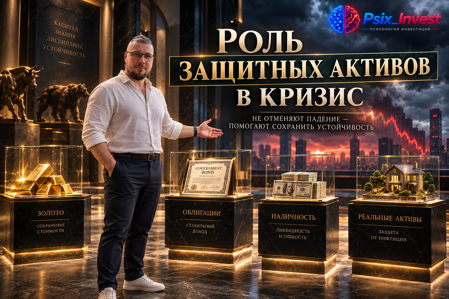 Защитные активы в кризис: как они снижают риск портфеля