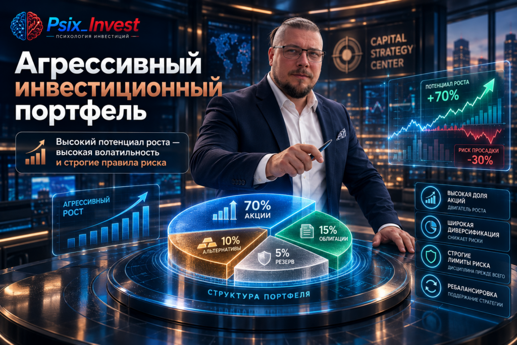 Агрессивный инвестиционный портфель: риск, структура и горизонт