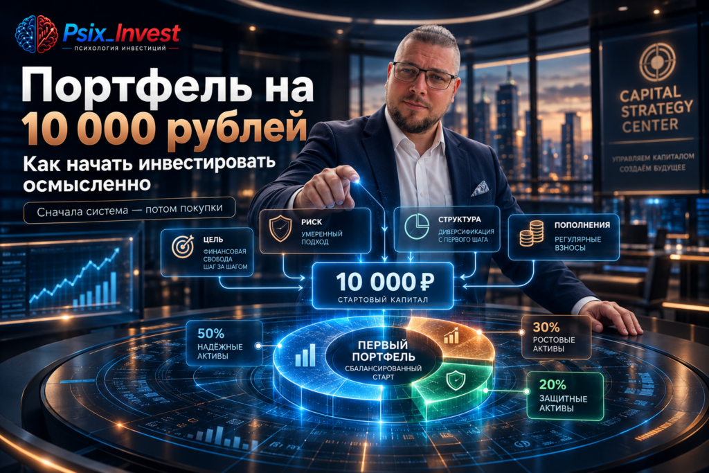 Портфель на 10 000 рублей: как начать инвестировать осмысленно